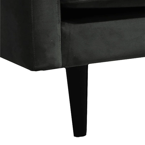 Sofa trzyosobowa Candice aksamitna zielona ciemna hydrofobowa do salonu nowoczesna Atmosphera