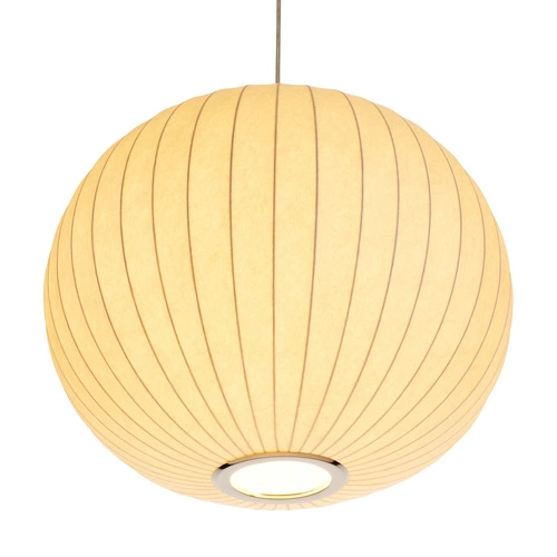 Lampa wisząca SILK biała kula 50 cm do salonu i jadalni regulowana Step into Design