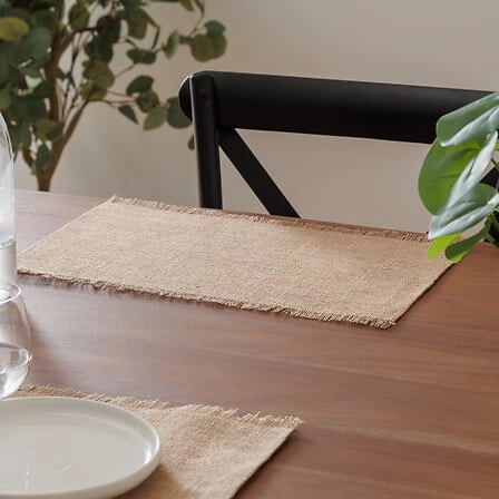 Beżowa podkładka na stół Maha 45x30 cm boho do kuchni i jadalni 5five simply smart