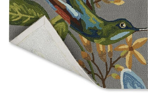 Dywan zewnętrzny Spring Lotus Grey 200x280 dywan na taras i balkon klasyczny łatwoczyszczący