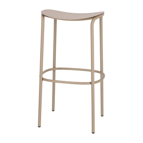 Hoker metalowy Trick 75 cm szary nowoczesny bez oparcia do kuchni i wyspy SCAB Design