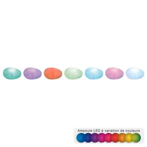 Lampka nocna LED Kamyk Atmosphera nowoczesna wielokolorowa do sypialni i pokoju dziecka 12 cm