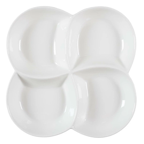 Zestaw 10 naczyń do serwowania przystawek biały