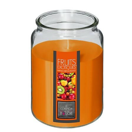 Świeca zapachowa Nina Atmosphera w szklanym słoju owoce tropikalne duża 72h