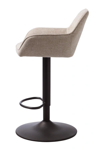 Hoker Nolan tapicerowany piaskowy z oparciem regulowany do kuchni