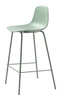Hoker Whitby zielony nowoczesny z oparciem do kuchni i wyspy, metalowy 67 cm