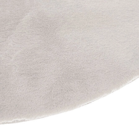 Dywan okrągły 80 cm beżowy Atmosphera shaggy do salonu i sypialni łatwy w czyszczeniu