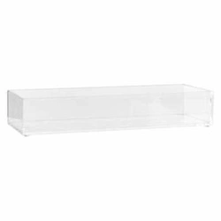 Organizer na kosmetyki do łazienki Selena transparentny prostokątny 25,6 cm 5five simply smart