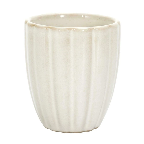 Kubek do espresso ceramiczny beżowy 120ml nowoczesny Intesi Vlora do kawy