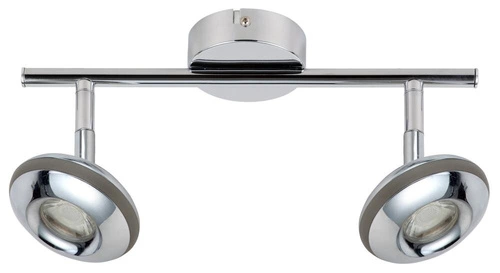 Lampa sufitowa Skipper listwa 2x6W LED  cob główka okrągła 1e z przegubem kd system chrom
