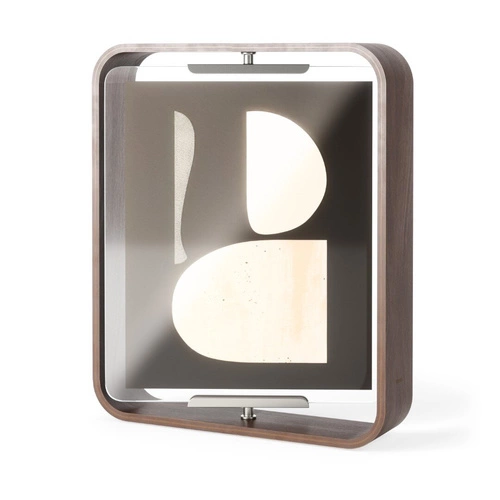 Ramka na zdjęcia 20x25 stojąca drewniana orzechowa Bellwood Umbra nowoczesna dekoracyjna