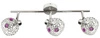 Lampa sufitowa Aron listwa 3x40W G9  chrom kryształ fiolet