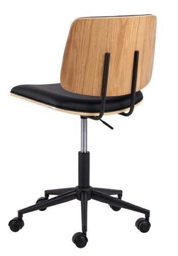 Fotel biurowy ergonomiczny Owen czarny obrotowy z regulacją wysokości do biurka