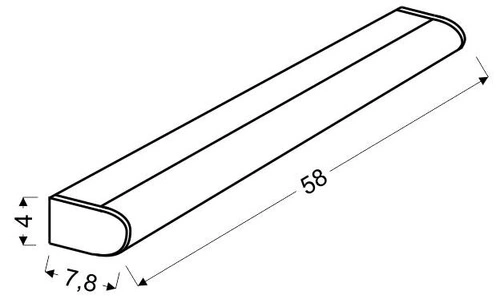 Lampa ścienna Lyrica listwa LED 58 cm 14W IP44 4000 K