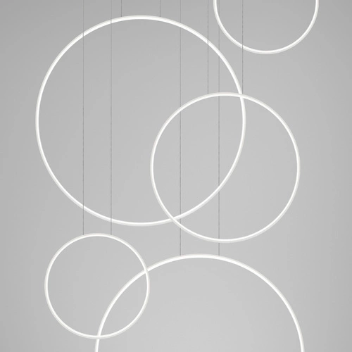 Lampa wisząca LED RIO 5 biała nowoczesna do salonu i jadalni Thoro 5-punktowa