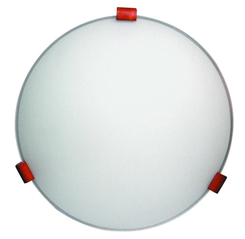 Lampa sufitowa Bianca szklana biała plafon 30 cm do salonu i kuchni Candellux