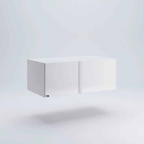 Nadstawka z półką Flory 2 drzwi biały połysk