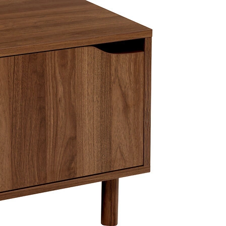 Stolik kawowy prostokątny Slidy marron 108x60 cm Imitujący drewno skandynawski do salonu