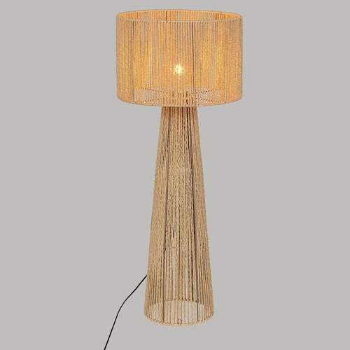 Lampa stojąca Adria boho naturalna do salonu Atmosphera – lampa podłogowa z abażurem papierowym