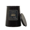 Świeca zapachowa sojowa w szkle Ambre Intesi czarna duża na prezent 700g