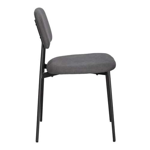 Zestaw 4 krzeseł Esther szare ciemne