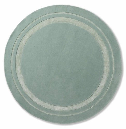 Dywan okrągły Redbrook Laura Ashley 150 cm miętowy wełniany nowoczesny do salonu