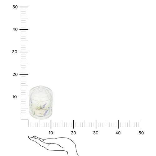 Świeca zapachowa pod kloszem Atmosphera Oudy ogród w szkle elegancka 240g na prezent