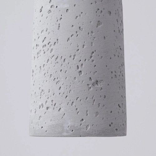 Lampa wisząca betonowa ELECTRA szara loftowa do salonu i kuchni nad wyspę 125 cm