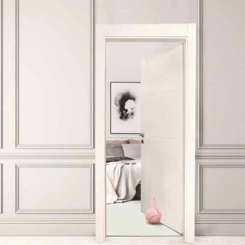 Stoper do drzwi Yarn szary glamour z tkaniny ciężki dekoracyjny do drzwi wewnętrznych