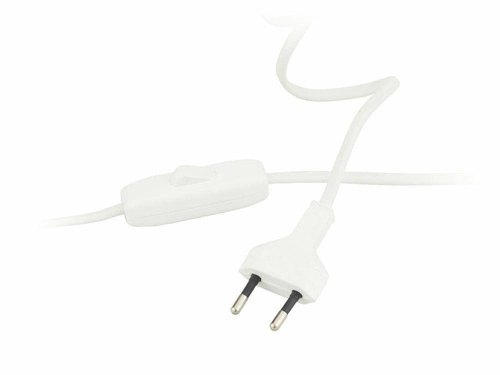 Lampka nocna do sypialni Thor LYSNE nowoczesna czarna z abażurem na biały stelaż 61 cm