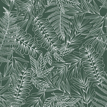 Komplet pościeli bawełnianej Tropik Atmosphera 240x220 zielony boho z poszewkami do sypialni Oeko-Tex