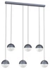 Lampa wisząca Furni 6x5W LED szary 4000K