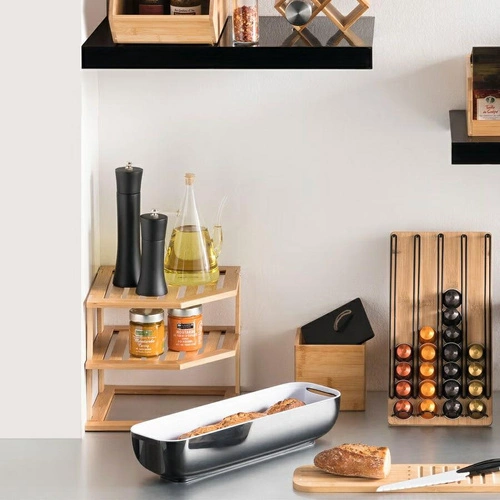 Półka narożna bambusowa stojąca 2-poziomowa na książki i kwiaty 5five Simply Smart