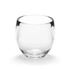 Kubek na szczoteczki do zębów szklany Droplet transparentny nowoczesny Umbra do łazienki