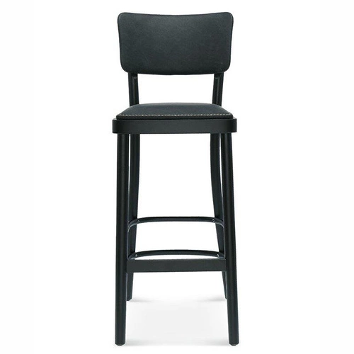 Hoker tapicerowany z oparciem Novo FAMEG drewniany skandynawski personalizowany do kuchni 78 cm