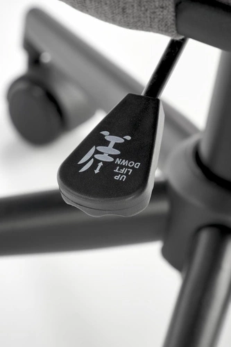 Fotel biurowy obrotowy Natol szary nowoczesny z regulacją wysokości na kółkach do biura