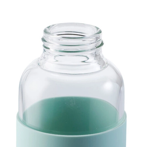 Butelka szklana 500 ml z pokrowcem zielona 5five simply smart na wodę do pracy i szkoły