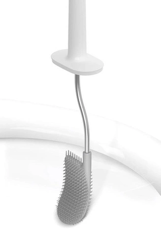 Szczotka do wc szara Flex JJ Joseph Joseph nowoczesna do toalety z tworzywa sztucznego