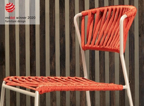 Krzesło Lisa Filo szaro-pomarańczowe