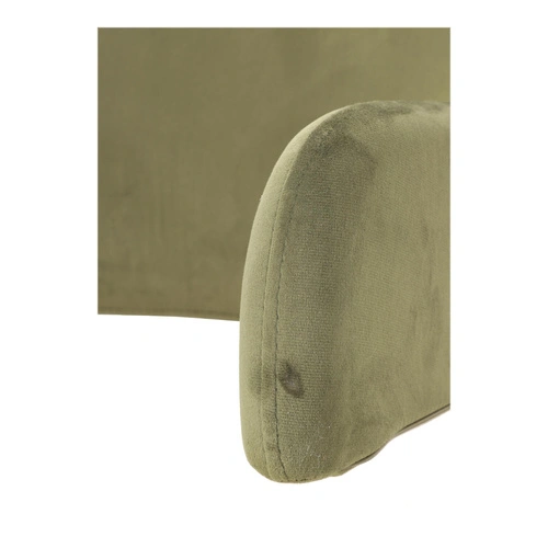 Krzesło Lima welurowe z podłokietnikami   zielone Outlet