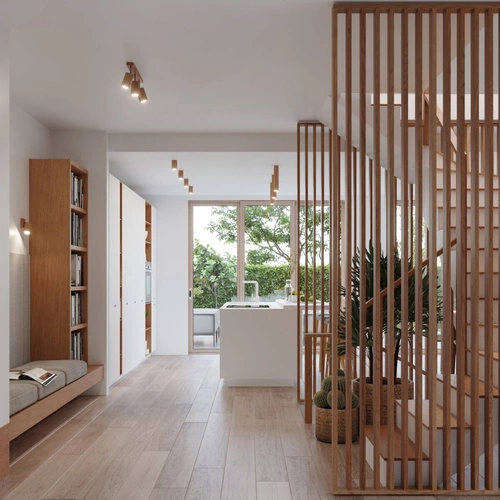 Kinkiet ścienny ZEKE nowoczesny dębowy do salonu i sypialni skandynawski Sollux Lighting