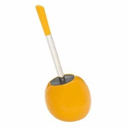 Szczotka do wc ceramiczna Colors żółta nowoczesna do łazienki z pojemnikiem 5five