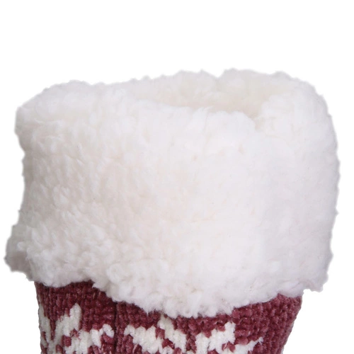 Skarpetki świąteczne ocieplane antypoślizgowe granatowe Intesi do domu prezent