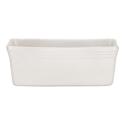 Keksówka ceramiczna Cornisa Intesi biała do pieczenia ciasta i chleba 28 cm łatwe czyszczenie