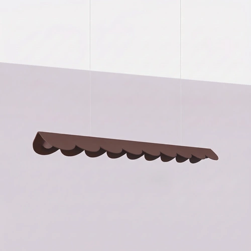 Lampa wisząca BISCUIT 100 LED brązowa nad wyspę regulowana