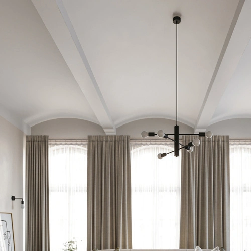 Żyrandol nowoczesny DUOMO 5 czarny metalowy do salonu i jadalni Sollux Lighting