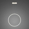 Nowoczesna lampa sufitowa LED LEDowe Okręgi 80 cm biała do salonu z regulacją wysokości
