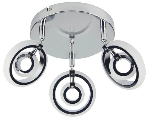 Plafon LED nowoczesny Celt 3x6W chrom okrągły do salonu i sypialni CANDELLUX