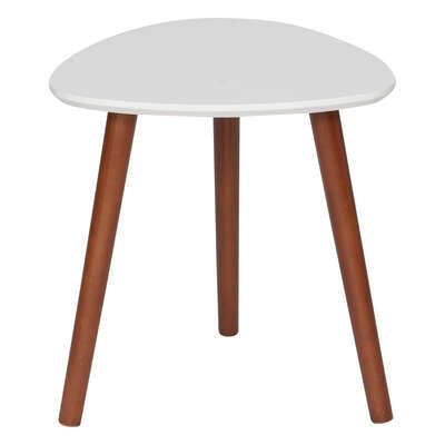 Zestaw 3 stolików kawowych Mileo S skandynawski trójkątny drewniany do salonu Atmosphera