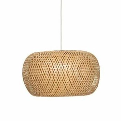 Lampa wisząca bambusowa Nam Atmosphera boho do salonu i jadalni naturalny 46 cm